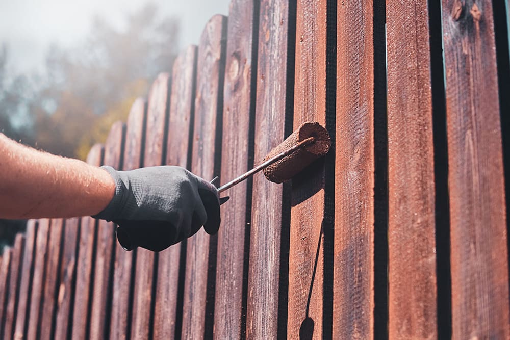 Wood Fence Staining