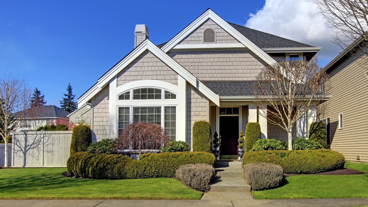 Two-story suburban house